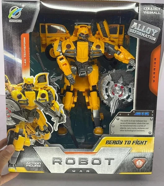 Машинка трансформер Робот Воин Бамблби (Bumblebee) желтый - фото 1 - id-p110527980