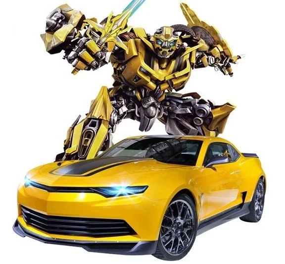 Машинка трансформер Робот Воин Бамблби (Bumblebee) желтый - фото 2 - id-p110527980