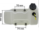 Запчасти к бензокосе топливный бак с боковой горловиной,4 отверстия для крепления, 33см3 кос137 Украина, фото 2