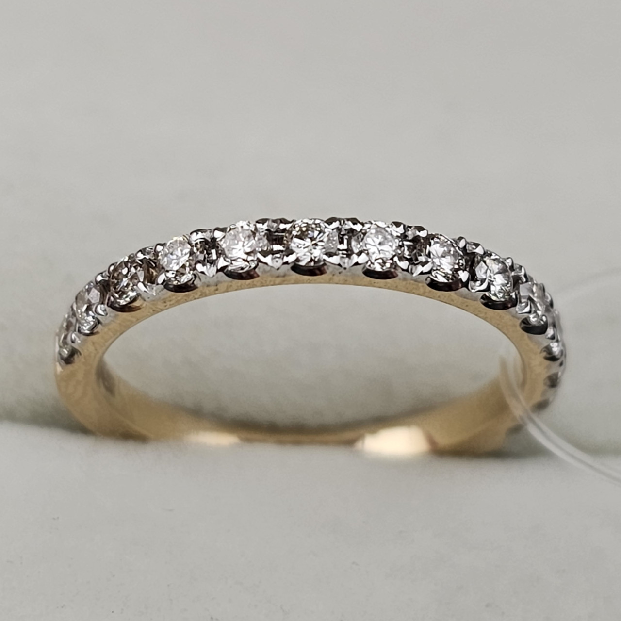 Золотое кольцо с бриллиантом 0.37Сt VS1/H, 16,5 размер