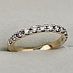 Золотое кольцо с бриллиантом 0.37Сt VS1/H, 16,5 размер, фото 4