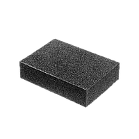 Губка шлифовальная полиуретан на основе из оксида алюминия, Р80, 100х75х25мм
