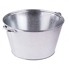 Таз оцинкованный 26 л, Россия// Сибртех