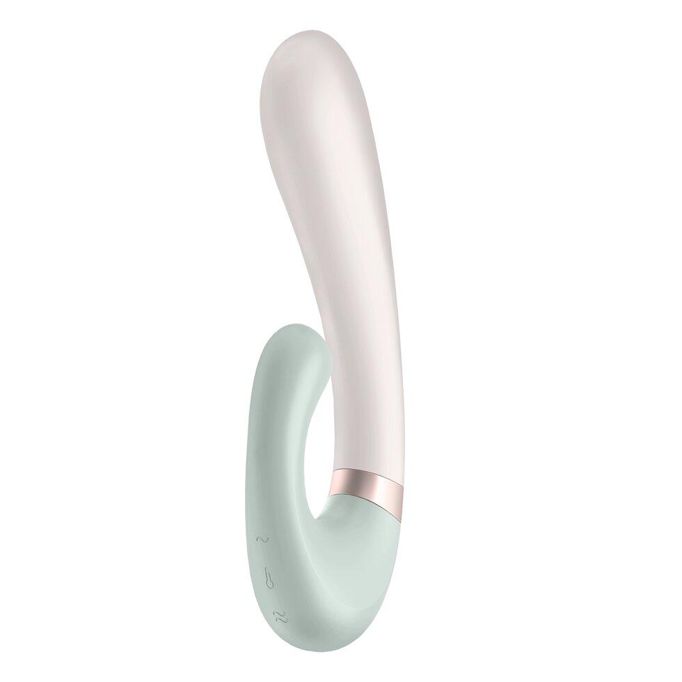 Смарт вибратор кролик с подогревом Satisfyer Heat Wave Connect App мятный, фото 1