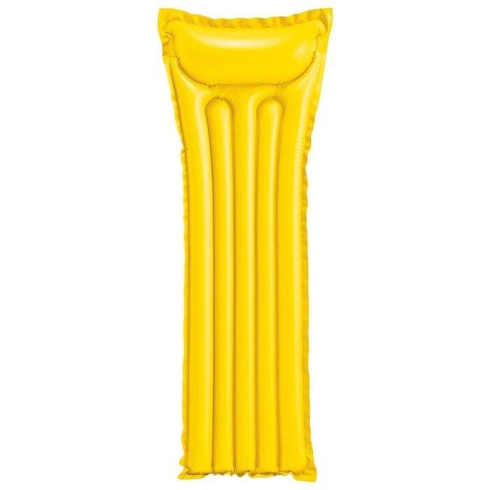 Матрас пляжный желтый, матовый (183 х 69 см.) - фото 1 - id-p110534508