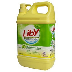 Моющее средство для мытья посуды и овощей Liby "Зеленый Лимон", 1,5 кг