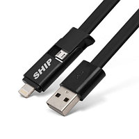 SHIP MICRO USB/Apple 8pin API08MUTBB кабель интерфейсный (API08MUTBB)