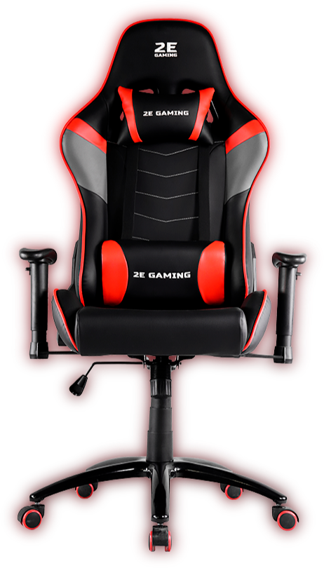 Игровое кресло 2E GAMING Chair BUSHIDO Black/Red 2E-GC-BUS-BKRD - фото 1 - id-p110501978