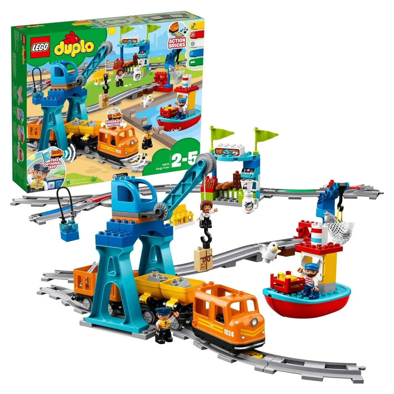 Конструктор LEGO Duplo Грузовой поезд 10875 - фото 1 - id-p110501633