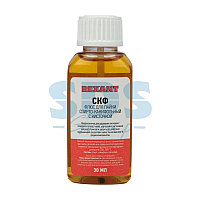 Флюс для пайки, СКФ (спирто-канифольный), 30мл, с кисточкой, флакон, блистер REXANT