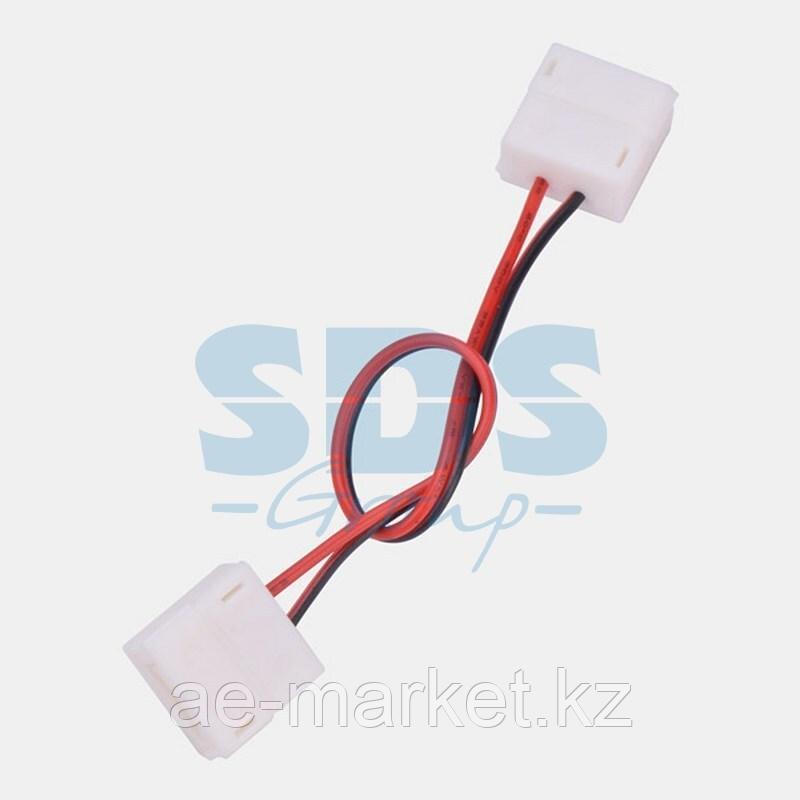 Коннектор соединительный для одноцветных светодиодных лент с влагозащитой шириной 10 мм, длина 15 см LAMPER