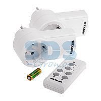 Радиоуправляемая розетка c пультом RX-002 (один пульт, две розетки) 10А/30м REXANT