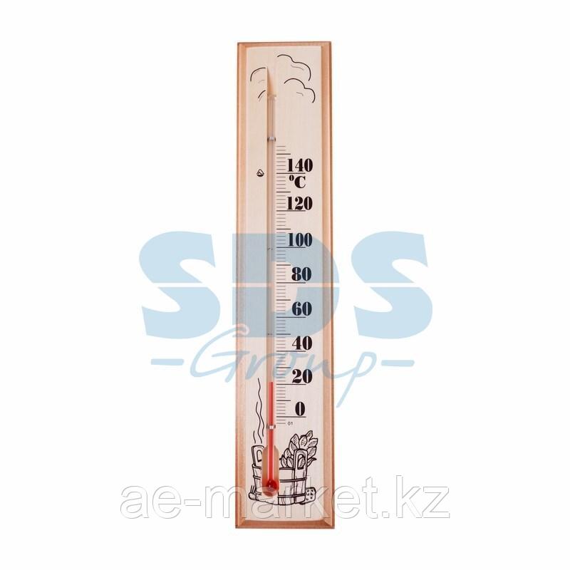 Термометр для сауны, основание дерево 65х275 мм REXANT - фото 1 - id-p92043125