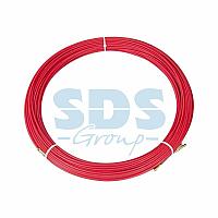 Протяжка кабельная (мини УЗК в бухте), стеклопруток, d=3,5мм, 70м, красная REXANT