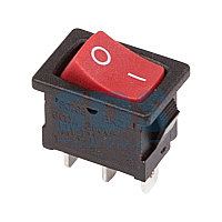 Переключатель клавишный 250V 6А (3с) ON-ON красный Mini (RWB-202, SC-768) REXANT