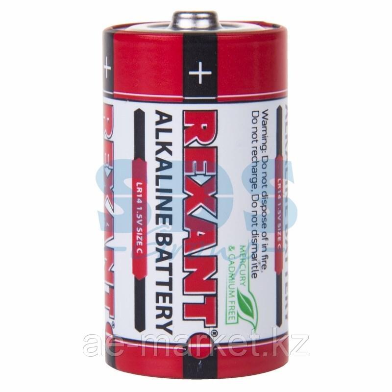 Алкалиновая батарейка тип С/LR14 1,5 V 2 шт. блистер REXANT - фото 1 - id-p92040847