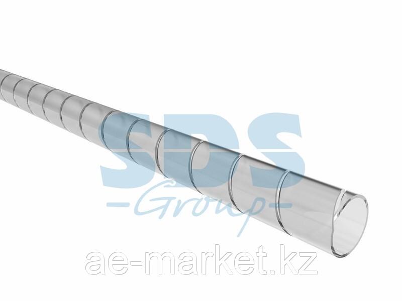 Кабельный спиральный бандаж, диаметр 15 мм, длина 2 м (SWB-15), прозрачный REXANT