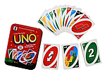 Настольная карточная игра для детей Уно UNO в жестяной коробке, фото 2