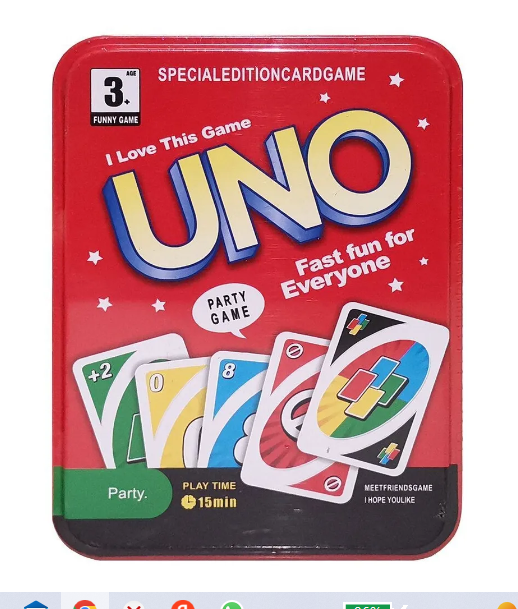 Настольная карточная игра для детей Уно UNO в жестяной коробке