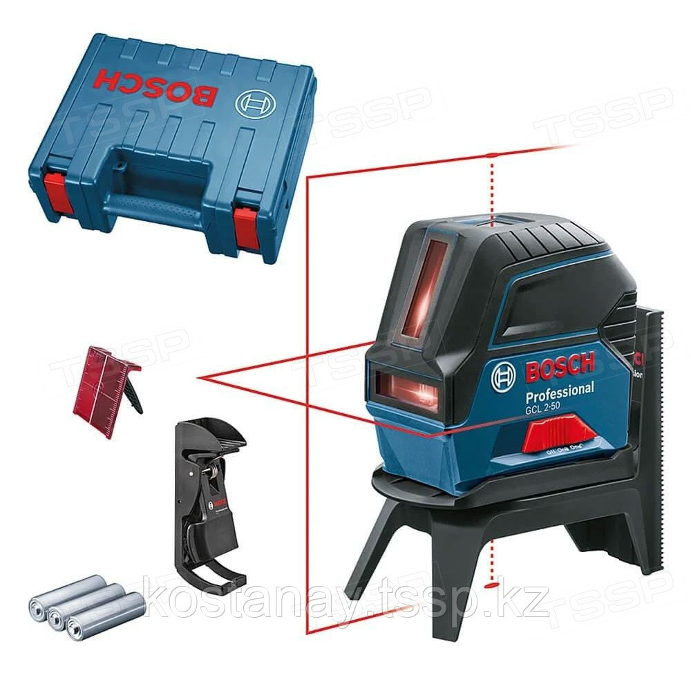 Лазерный нивелир Bosch GCL 2-50 + RM1 + BM3 в кейсе 0601066F02 - фото 1 - id-p110281850