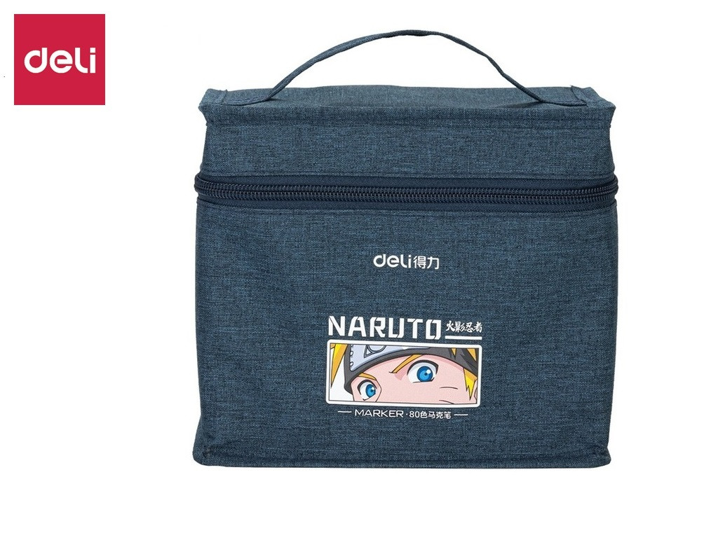 Набор маркеров для скетчинга DELI "Naruto", двухсторонний, 60 цветов