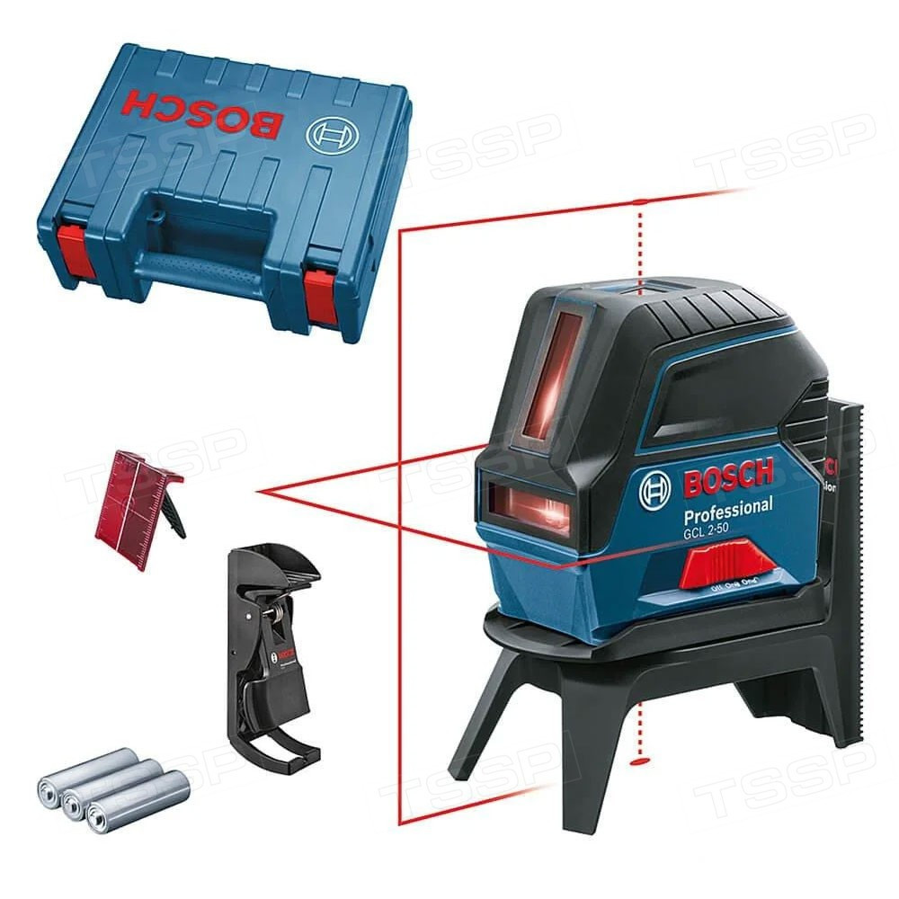 Лазерный нивелир Bosch GCL 2-50 + RM1 + BM3 в кейсе 0601066F02