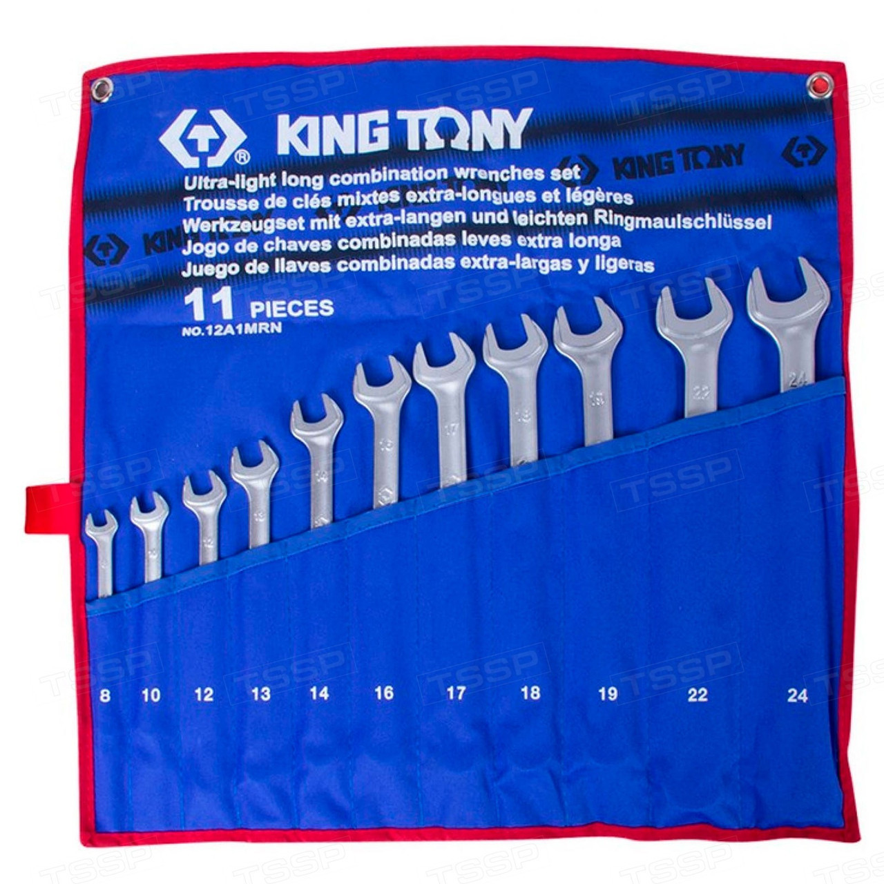 Набор комбинированных удлиненных ключей KING TONY 8-24мм 11 предметов 12A1MRN - фото 1 - id-p110363716