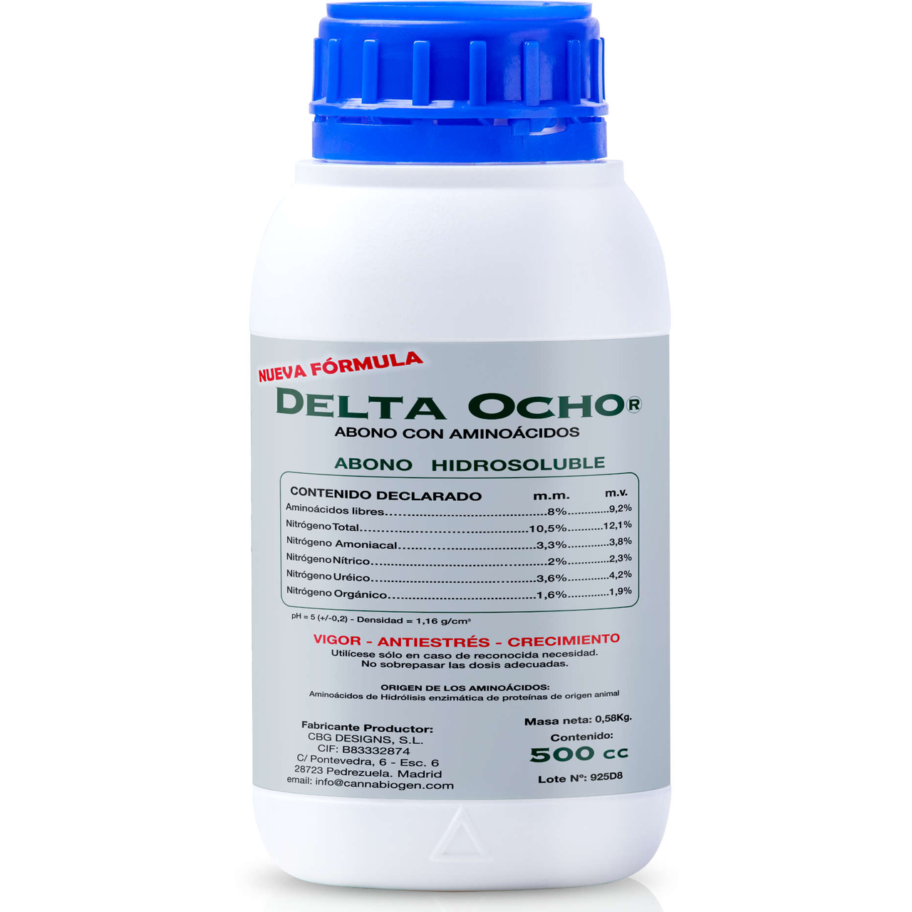 CANNABIOGEN DELTA EIGHT 500 ml (Биостимулятор роста) - фото 1 - id-p110543951