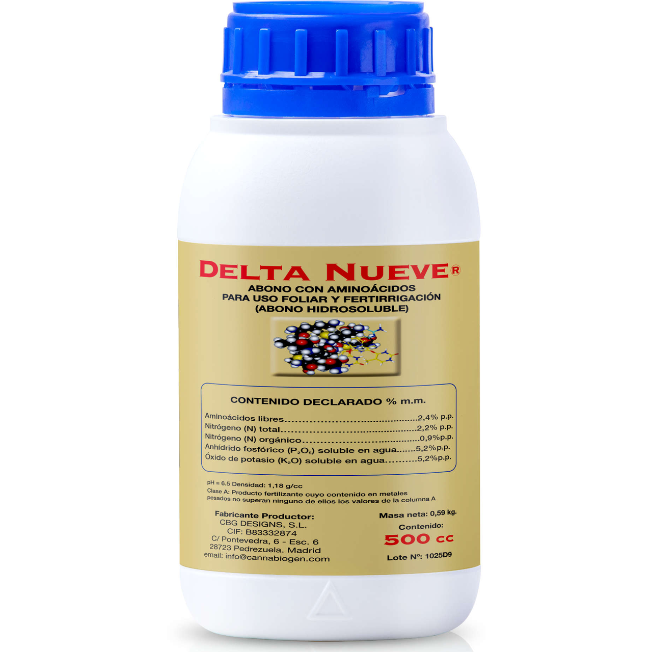 CANNABIOGEN DELTA NINE (NUEVE) 500 ml (Cтимулятор метаболизма), фото 1