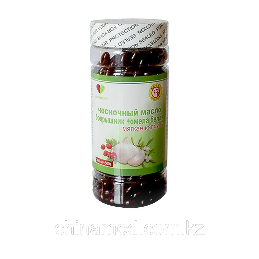 Чесночное масло, боярышник плюс омела белая
