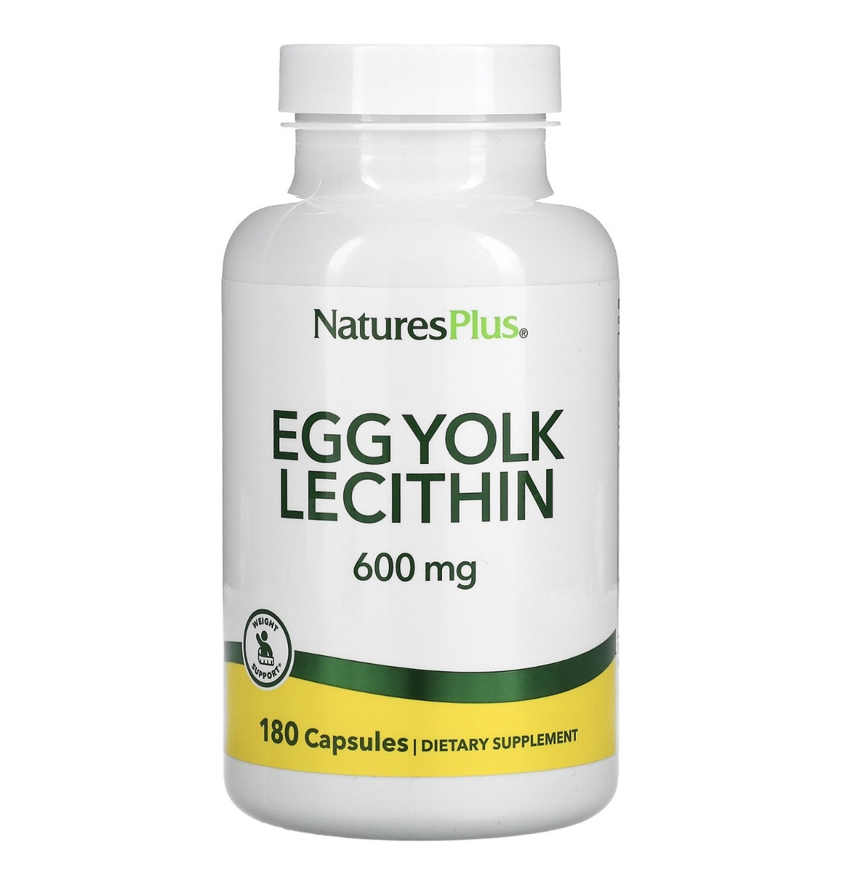 Naturesplus лецитин из яичных желтков, 600мг, 180 вегетарианских капсул - фото 1 - id-p110545004