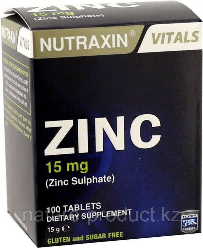 NUTRAXIN минерал ZINC 15 mg 100 таблеток