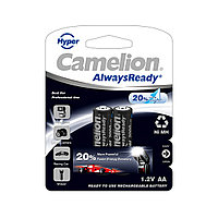 CAMELION AlwaysReady "Hyper" аккумуляторы қайта зарядталатын Ni-MH NH-AA2000HPBP2 2 дана. к піршікте