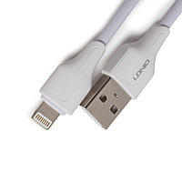 LDNIO Lightning интерфейс кабелі LS543 2м/3м 2,1А Ақ