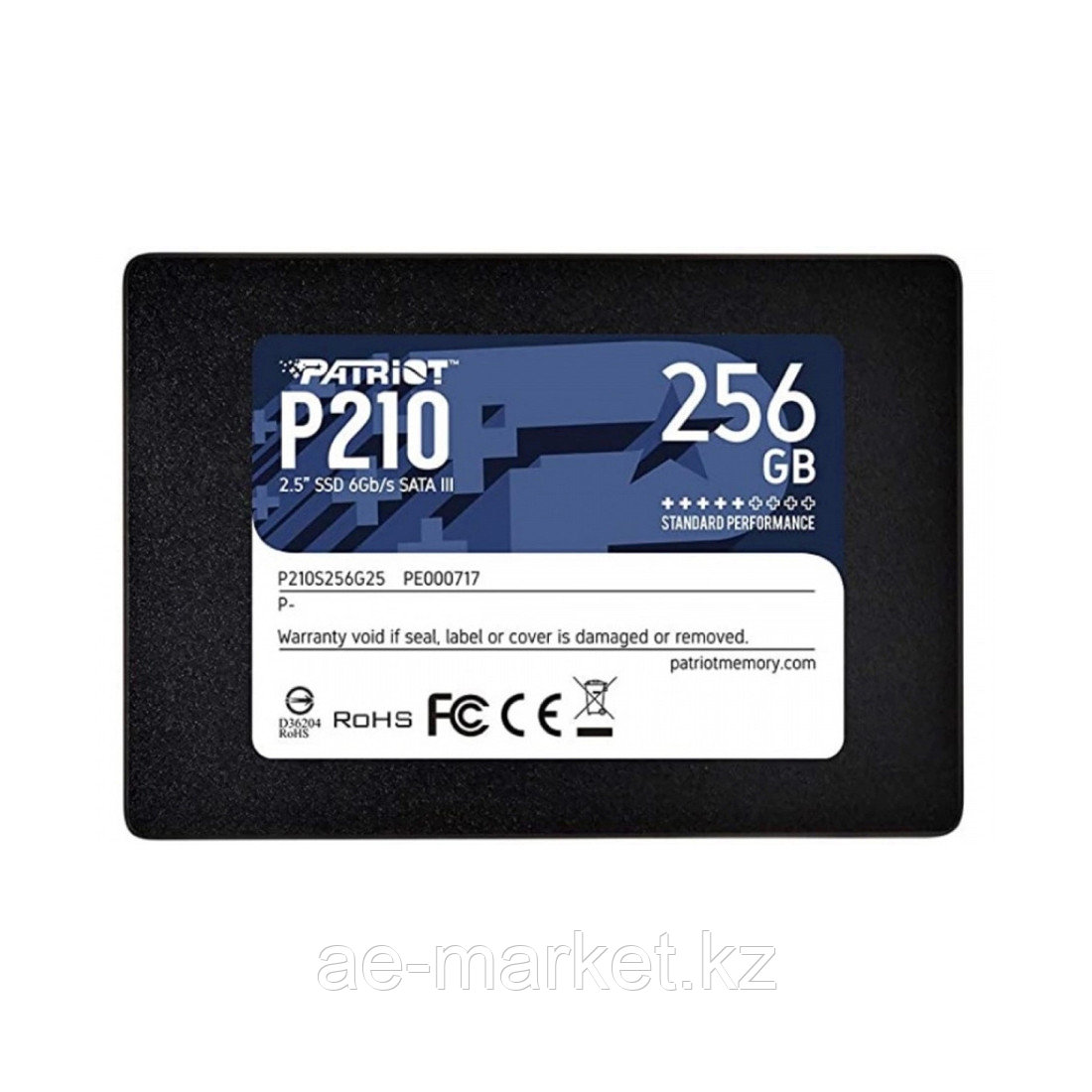 Твердотельный накопитель SSD Patriot P210 256GB SATA - фото 1 - id-p110552566