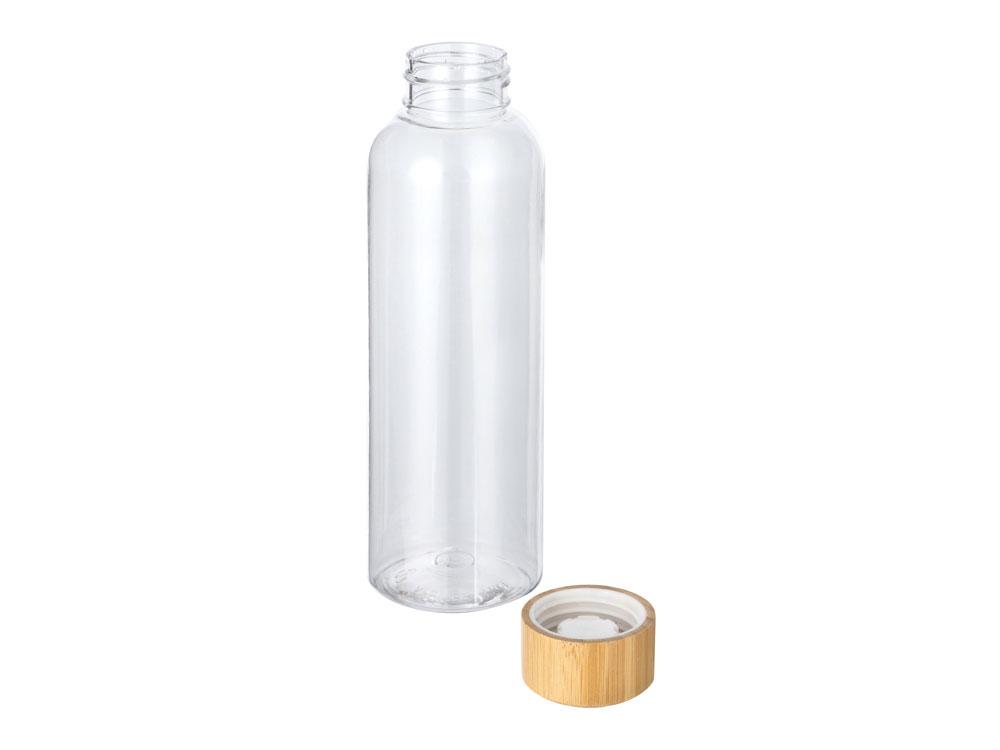 Бутылка из переработанного пластика Kato Bamboo с бамбуковой крышкой, 500 мл - фото 2 - id-p110555283