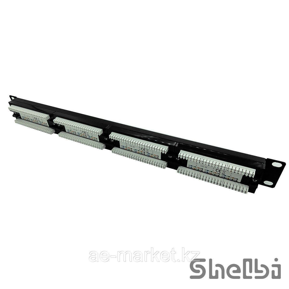 Shelbi 1U патч-панель кат.5Е UTP, 24 порта, с полями для надписи - фото 3 - id-p110556871