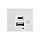 Shelbi Розетка зарядка 2- портовая USB, Type-C, 4.2A, 45х45, белая, фото 4