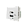 Shelbi Розетка зарядка 2- портовая USB, Type-C, 4.2A, 45х45, белая, фото 7