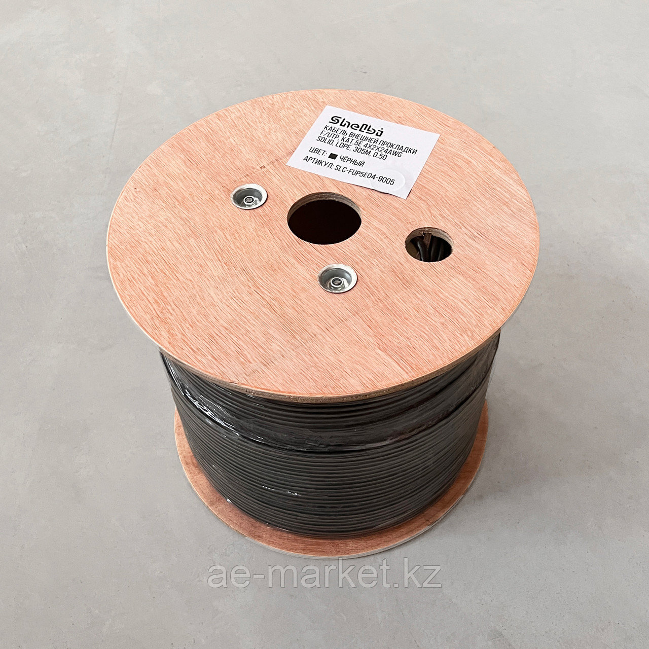 Shelbi Кабель Внешней прокладки F/UTP, кат.5E 4х2х24AWG solid, LDPE, 305м, черный, 0,5 - фото 4 - id-p110556959