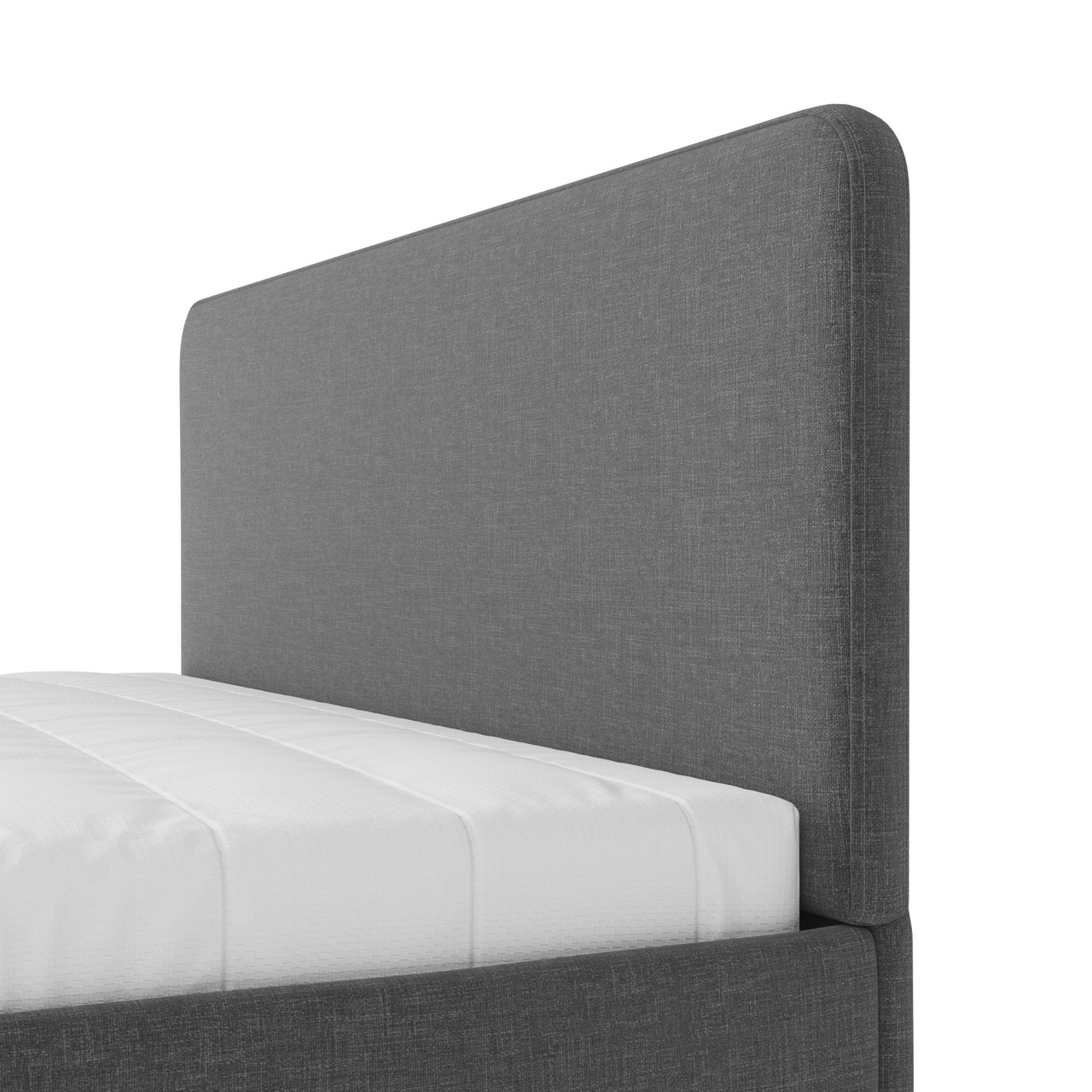 Кровать Salotti Сканди 140, рогожка, ткань Шифт, темно-серый - фото 2 - id-p110557016