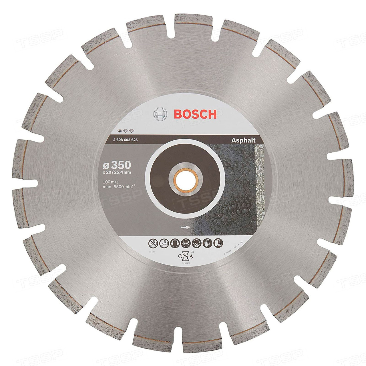 Диск алмазный Bosch 350*20/25,4мм Professional for Asphalt 2608602625 - фото 1 - id-p110306905