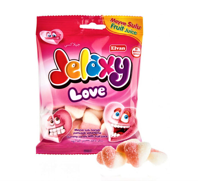 Жев. мармелад Jelaxy Love Сердечки 80 гр. (12 шт. в упаковке)