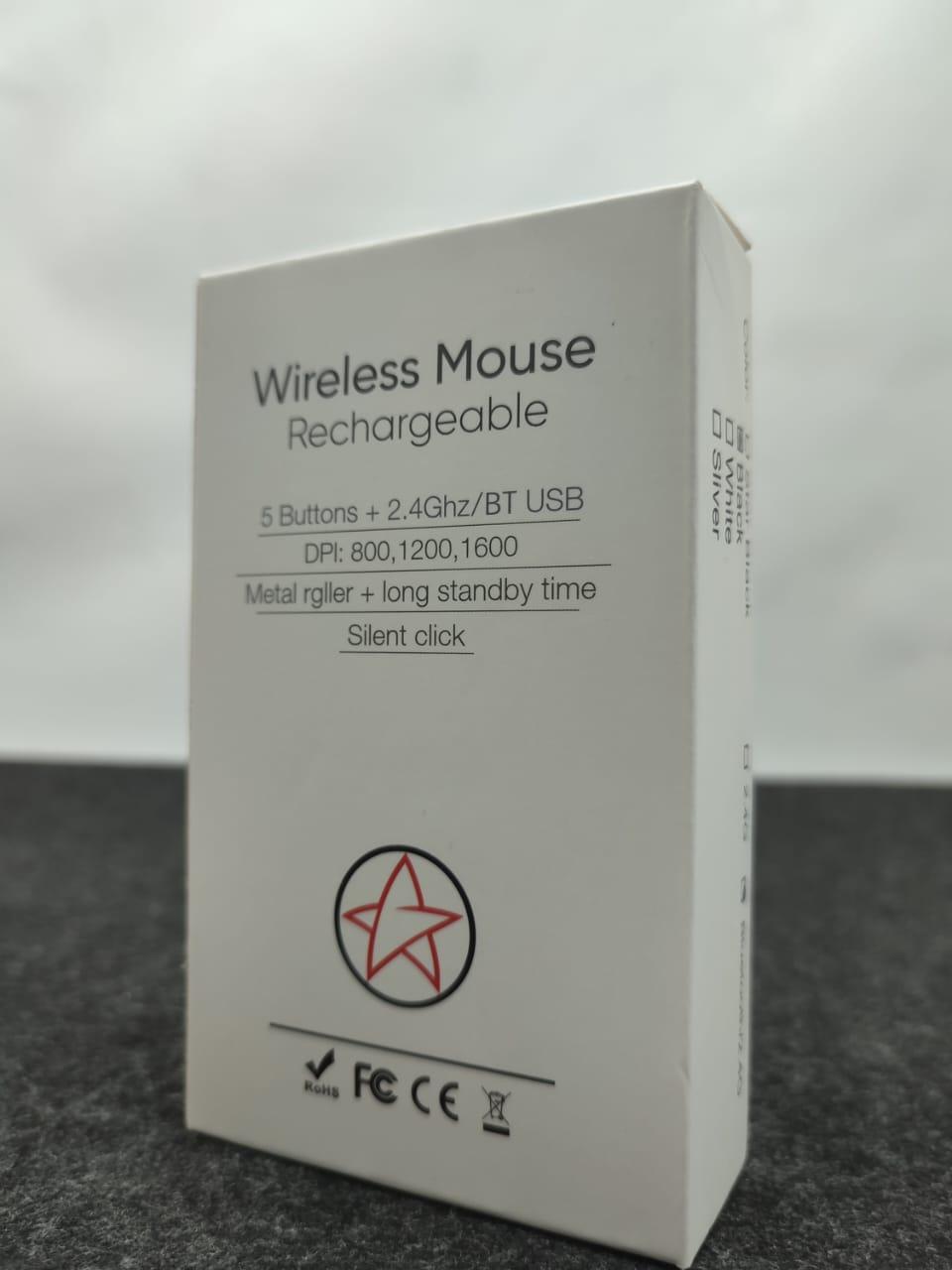 Беспроводная мышка A20 Rechargeable Wirless Mouse черная - фото 3 - id-p110566037