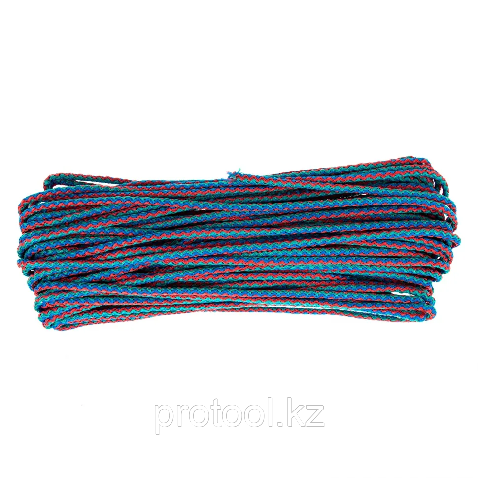 Шнур бельевой полипропиленовый с сердечником, 5 мм L 25 м, цветной, Home// Palisad - фото 3 - id-p110557552