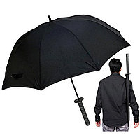 Мужской зонт "МЕЧ" (зонт катана) с темной ручкой
