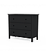 Тумба KHIMKI (комод) с 3 ящиками, черный 108*96*50, фото 5