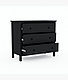 Тумба KHIMKI (комод) с 3 ящиками, черный 108*96*50, фото 6