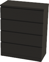 Комод VARMA 4 (ВАРМА4), 80x100x40, черный ясень