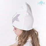 Демисезонная шапка для девочки, фото 4